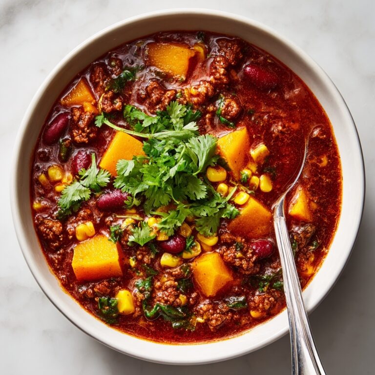 Easy Butternut Squash Chili With Turkey or Beef Recipe