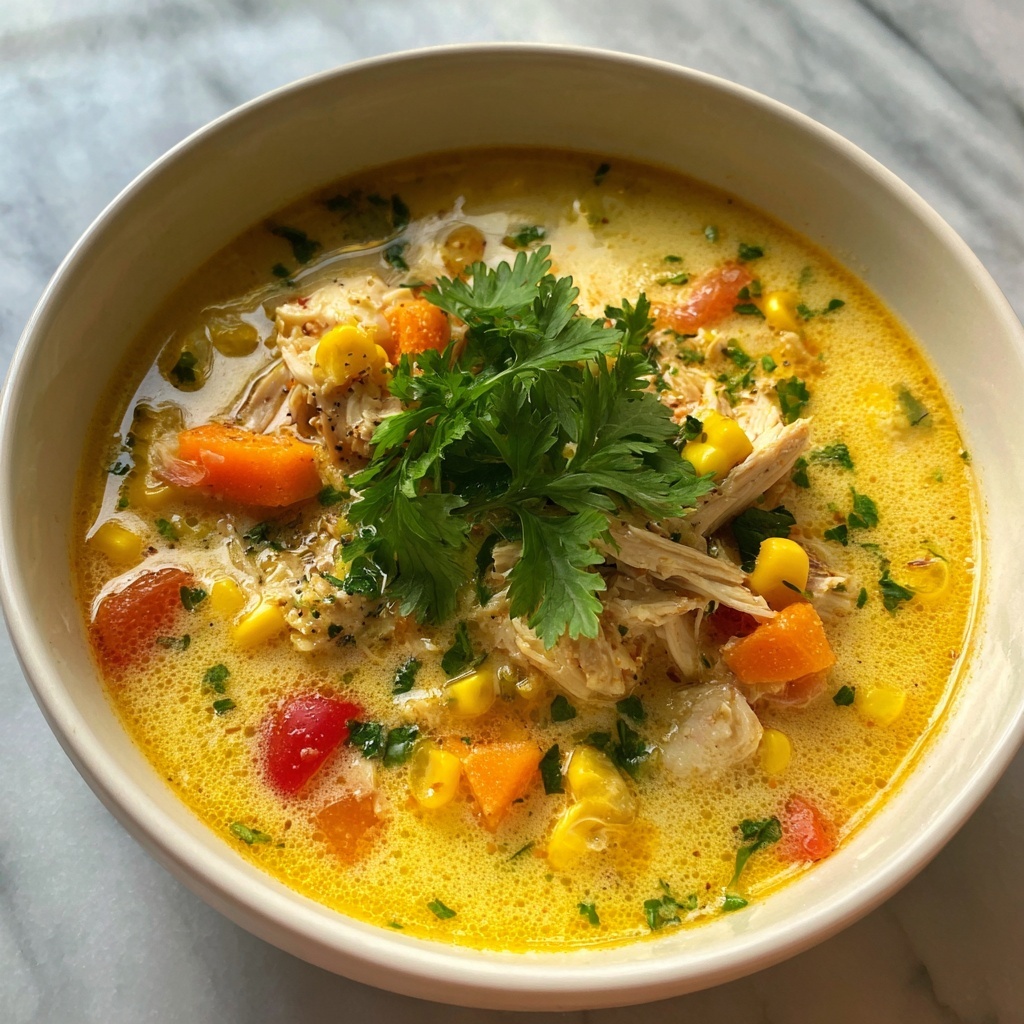 Slow Cooker Mexican Chicken Corn Chowder Recipe - Recipe Image