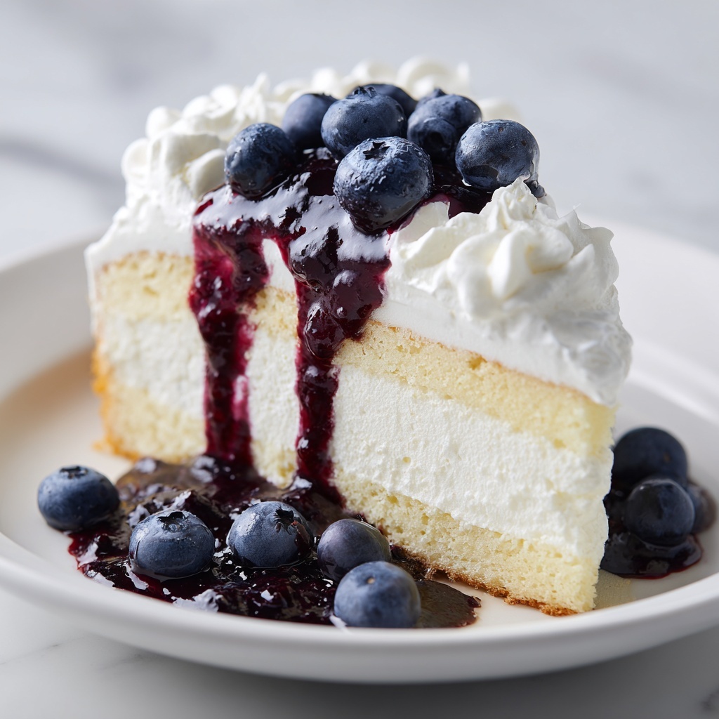 Blueberry Lemon Poke Cake Recipe - Recipe Image