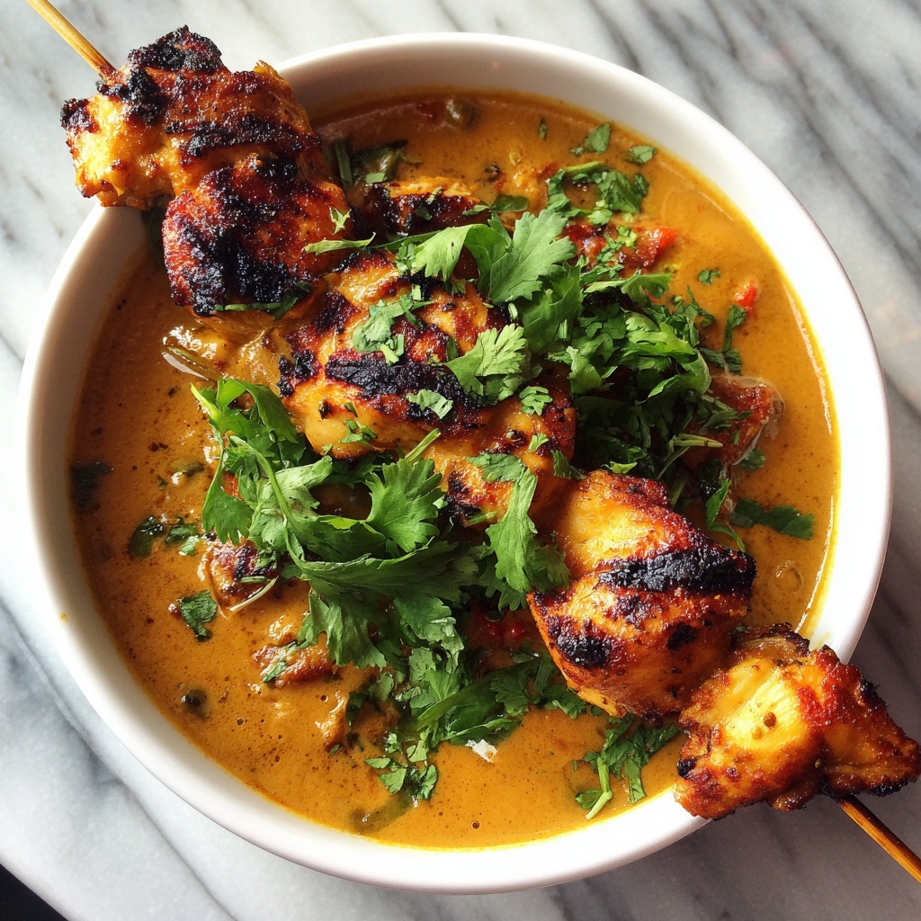 Thai Chicken Satay with Peanut Sauce Recipe - Recipe Image
