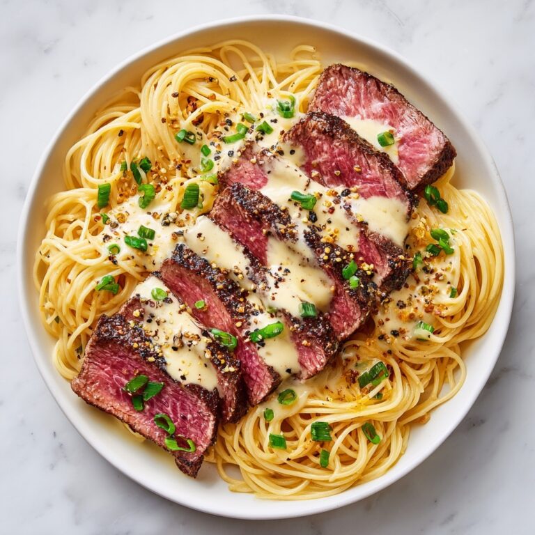 Garlic Butter Steak Lightning Noodles Recipe