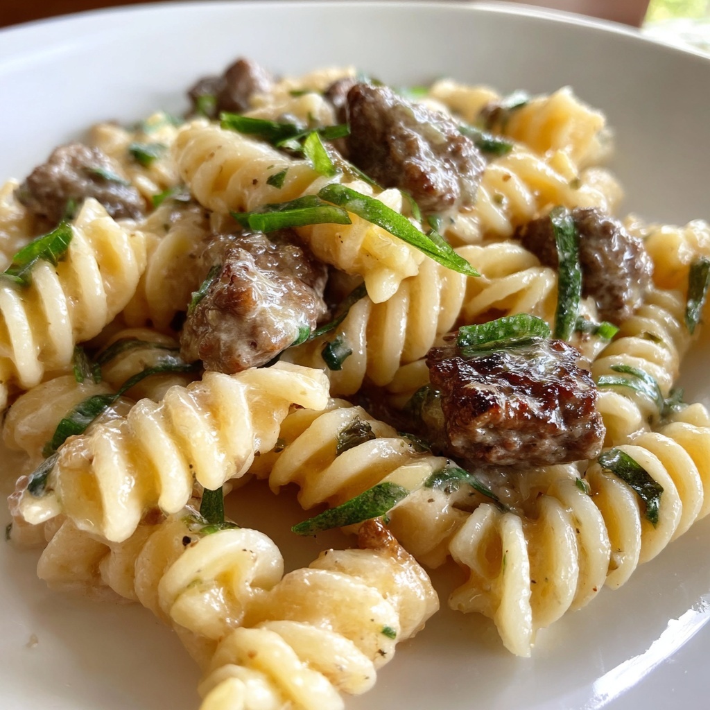 One-Pot Beef and Cheddar Ranch Pasta Recipe - Recipe Image