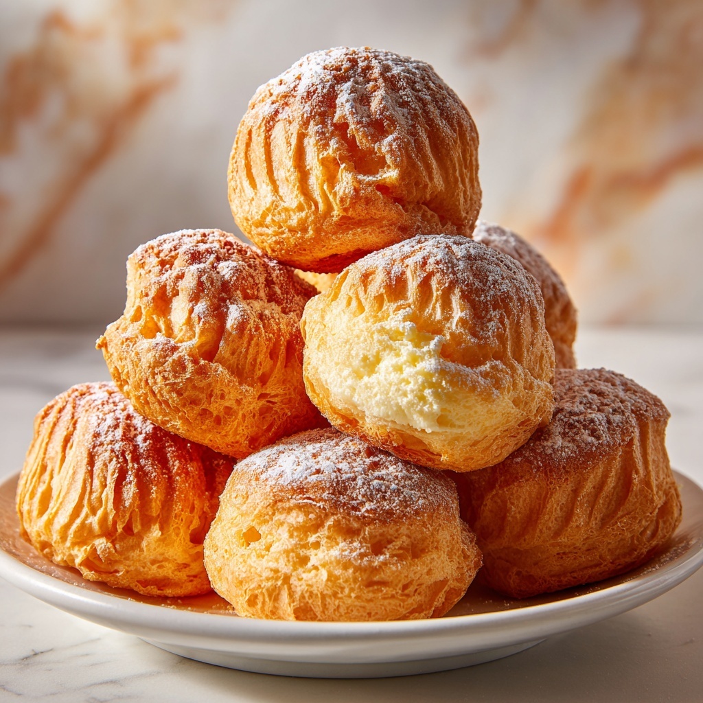 Cinnamon Cream Cheese Pastry Puffs Recipe - Recipe Image