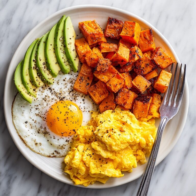 Soft Scramble and Roasted Sweet Potato Plate Recipe