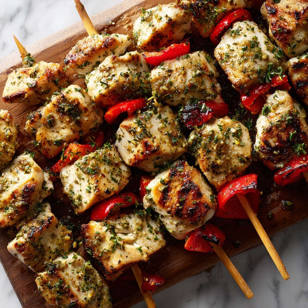 Chicken Pesto Kabobs Recipe - Recipe Image