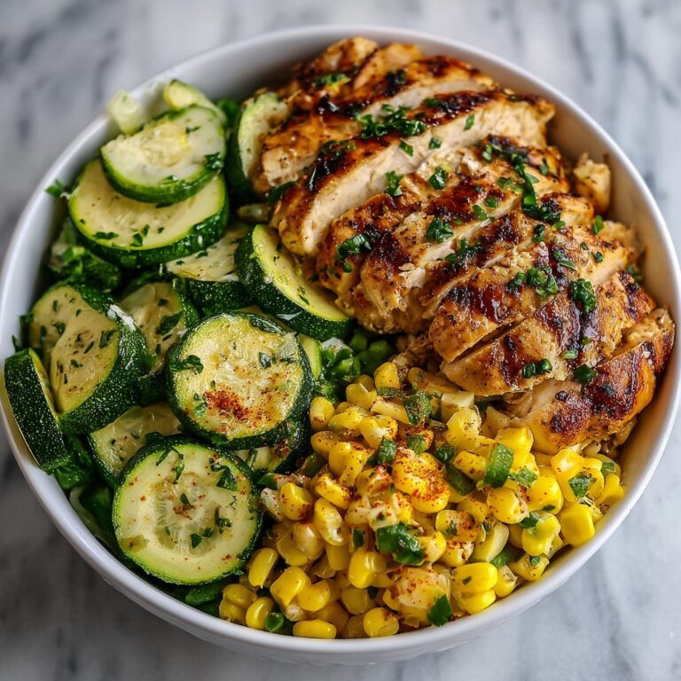 Garlic Butter Chicken with Zucchini & Corn Recipe