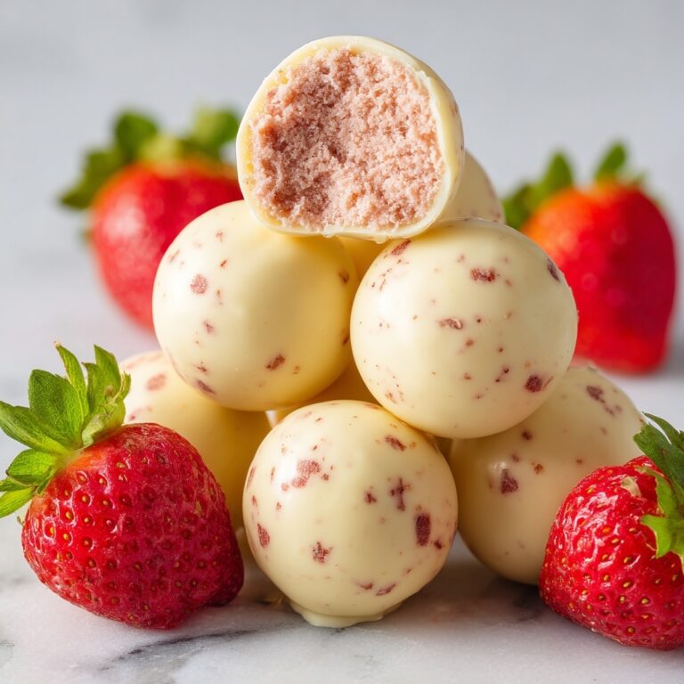 White Chocolate Strawberry Truffles Recipe