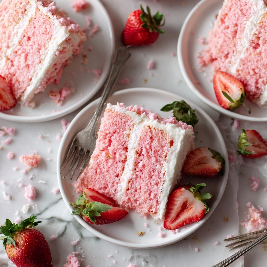 Strawberry Crunch Cake Recipe - Recipe Image