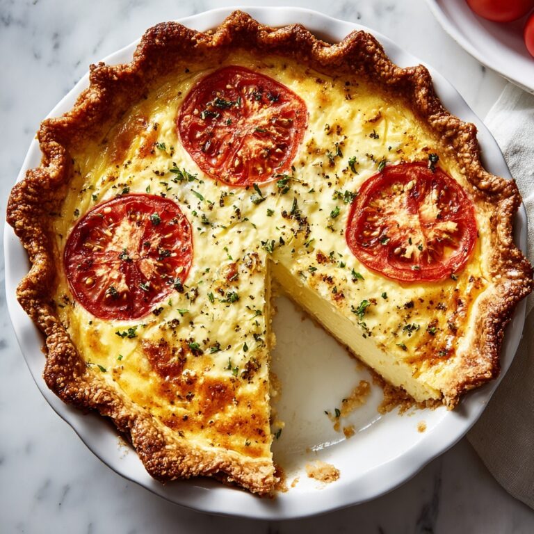 Tomato Pie with Cheddar, Parmesan, and Mustard Recipe