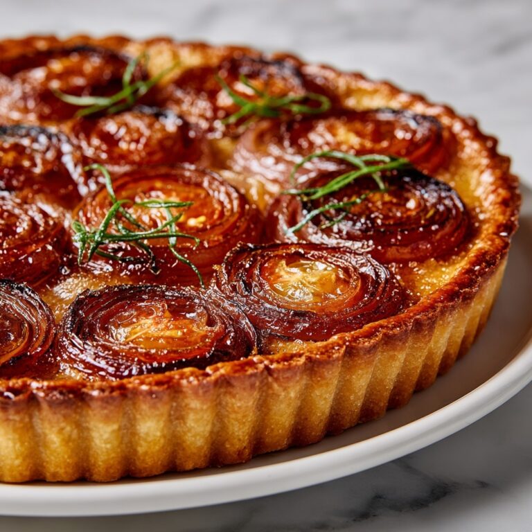 Beefsteak Tomato Tart with Caramelized Onions & Thyme Recipe
