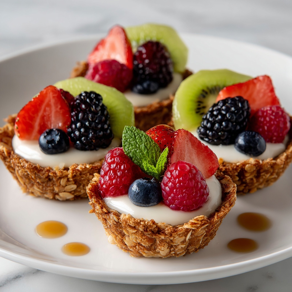 Breakfast Fruit Tarts with Fresh Berries and Cream Cheese Recipe - Recipe Image