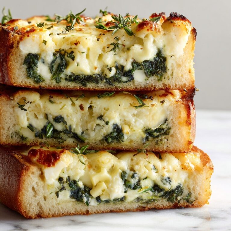 Cheesy Spinach Stuffed Bread Recipe