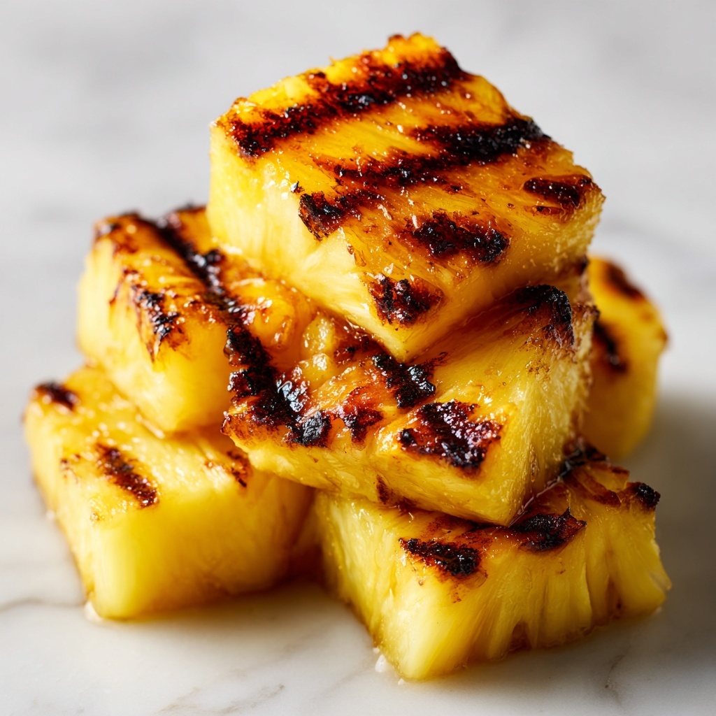 Caramelized Brown Sugar Cinnamon Grilled Pineapple Recipe - Recipe Image