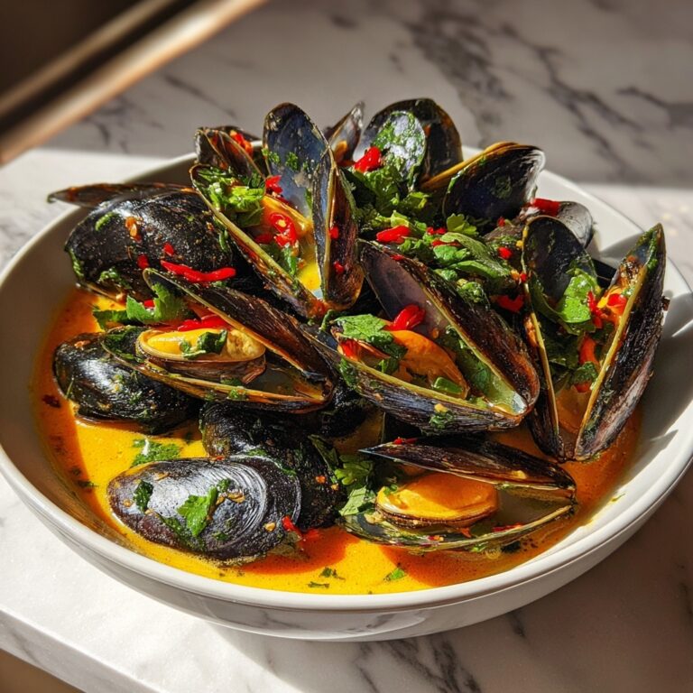 Thai Coconut Curry Mussels Recipe