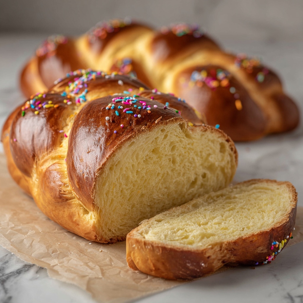 Italian Ricotta Easter Bread Recipe - Recipe Image