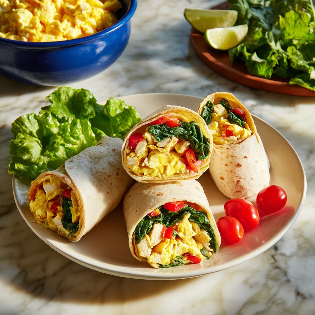 Vegetable and Cheese Breakfast Burritos Recipe - Recipe Image
