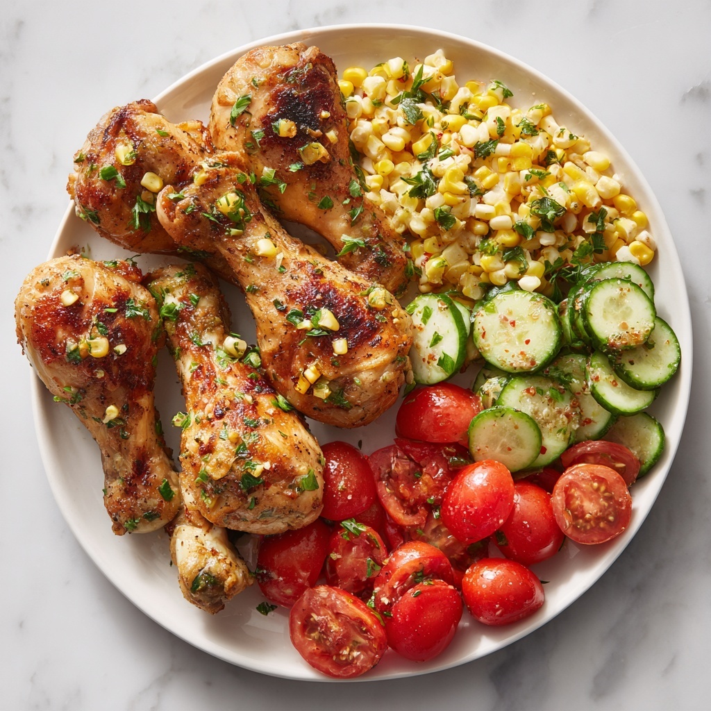 Grilled Chicken Wings with Corn Recipe - Recipe Image