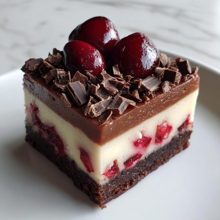 Chocolate Cherry Cheesecake Bars Recipe