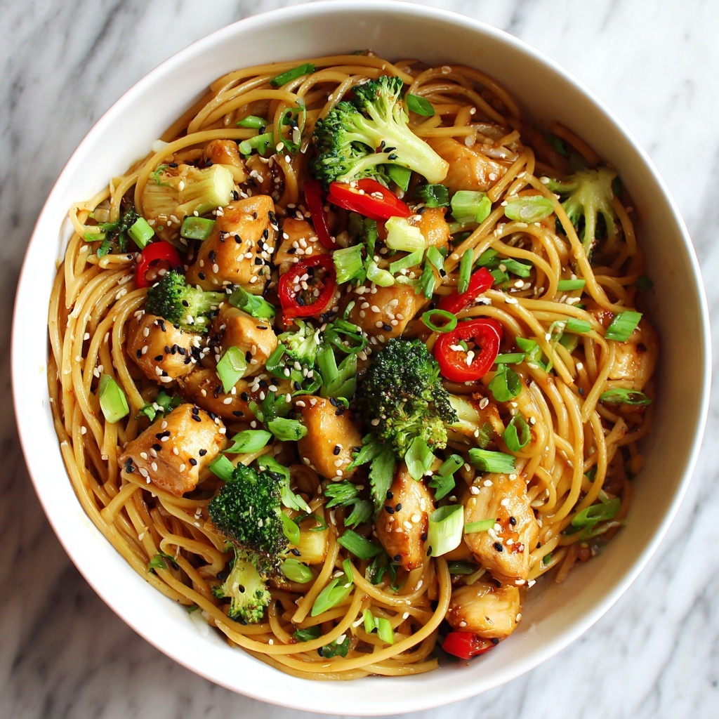 Chicken Stir-Fry with Rice Noodles Recipe - Recipe Image