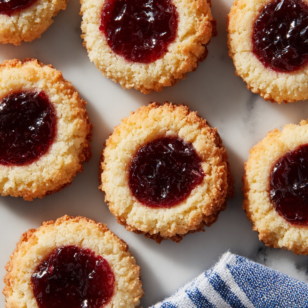 Thumbprint Cookies with Walnut and Raspberry Jam Recipe - Recipe Image
