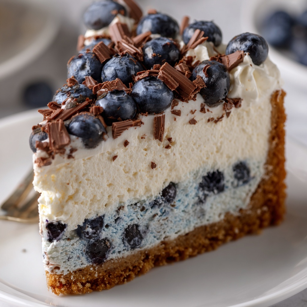 Cookie Monster Cheesecake Recipe - Recipe Image