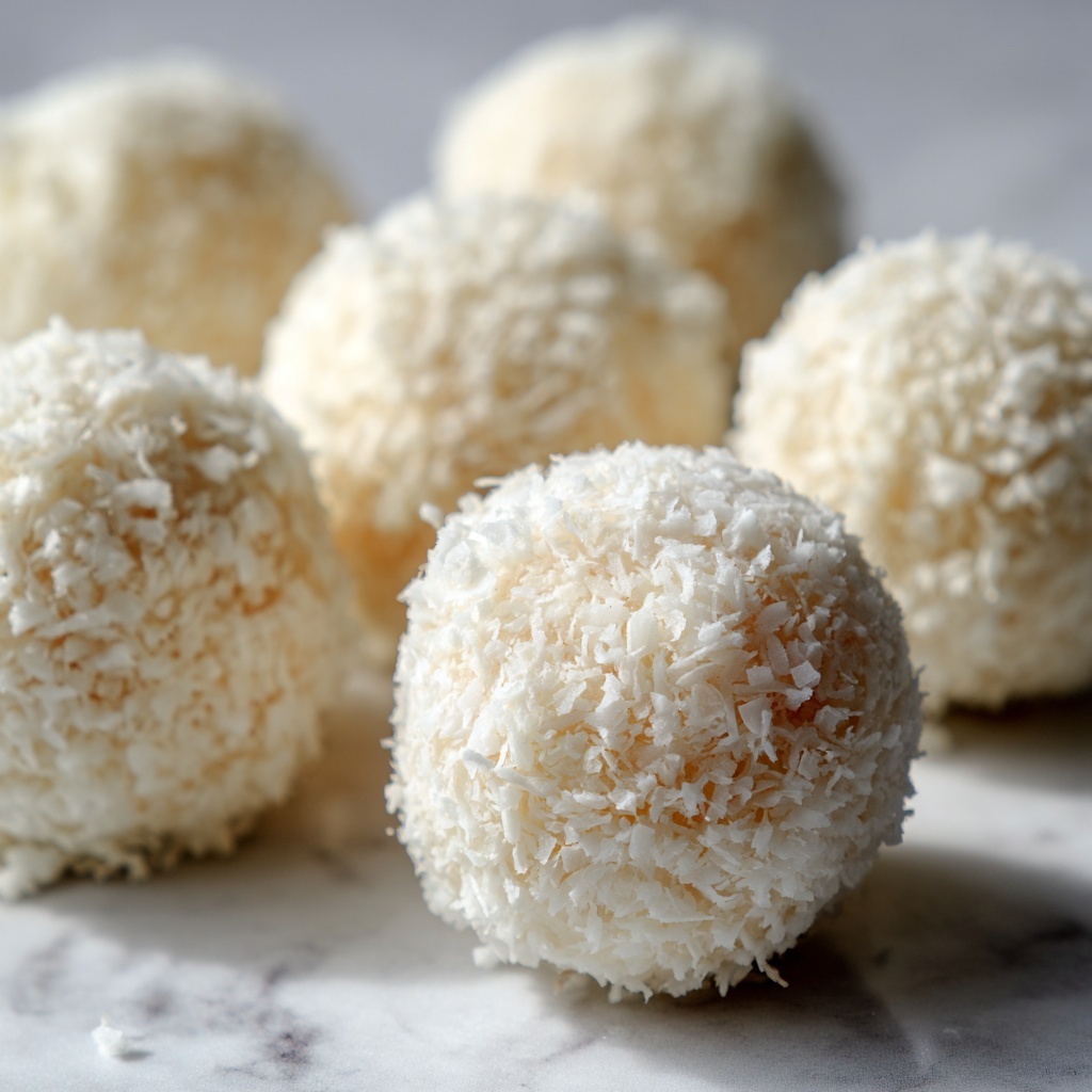 Snowballs Coconut Fudge Truffles Recipe - Recipe Image
