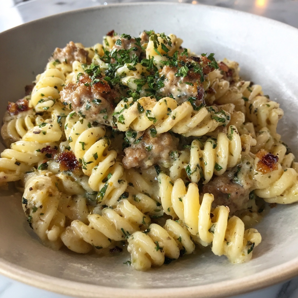 One-Pot Beef and Cheddar Ranch Pasta Recipe - Recipe Image