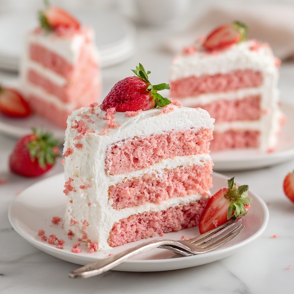 Strawberry Crunch Cake Recipe - Recipe Image
