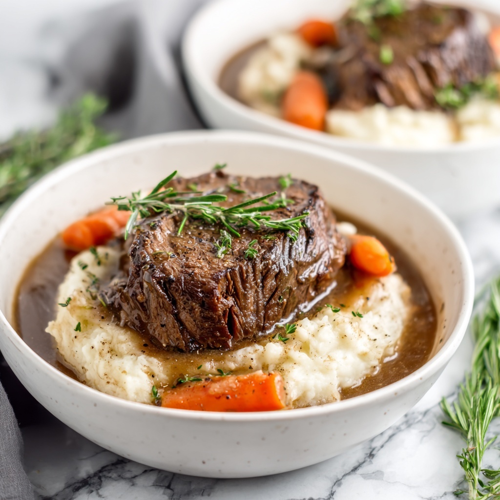 Braised Short Ribs in Red Wine with Herbs Recipe - Recipe Image