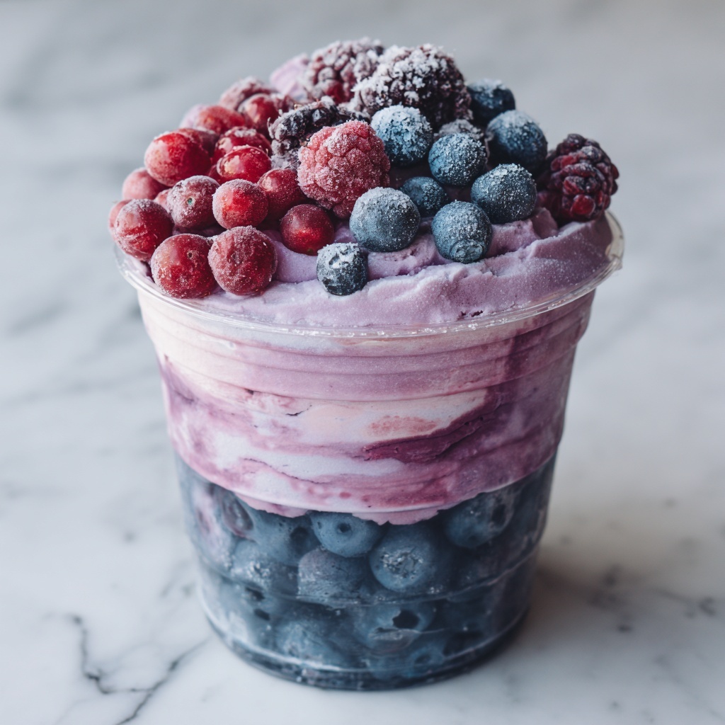 Berry Bliss Frozen Fruit Salad Recipe - Recipe Image