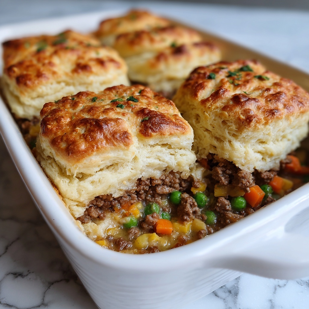 Chicken and Biscuit Casserole Recipe - Recipe Image