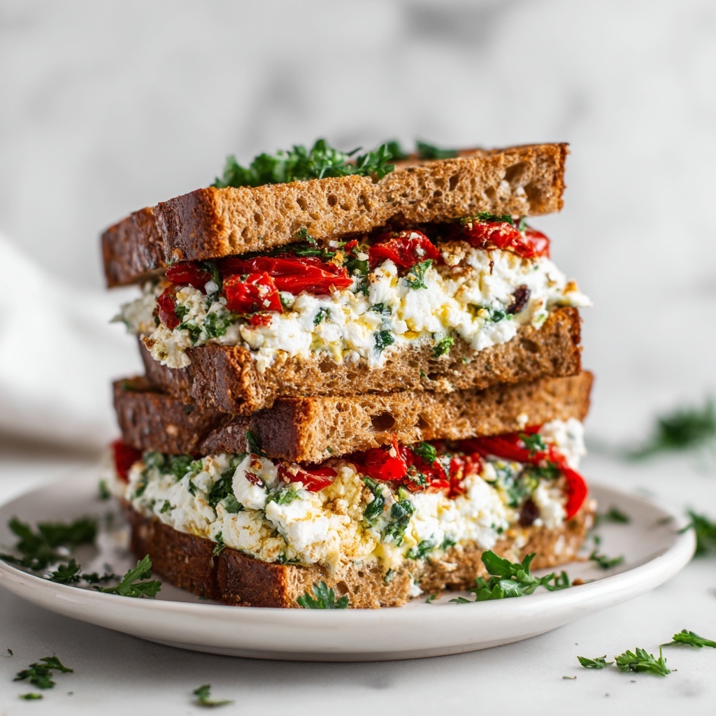 Olive Tapenade & Goat Cheese Sandwich Recipe - Recipe Image