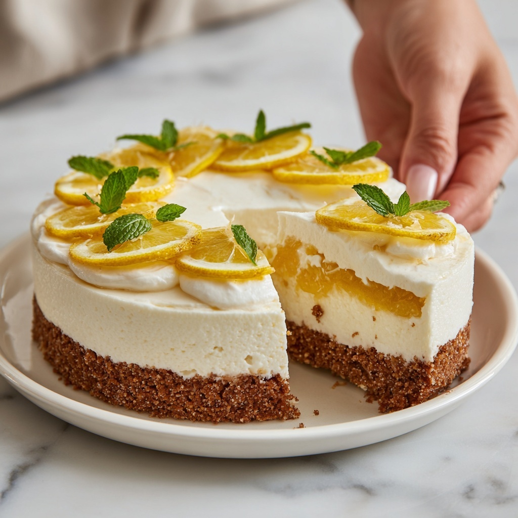 Lemon Cheesecake Cake Recipe - Recipe Image