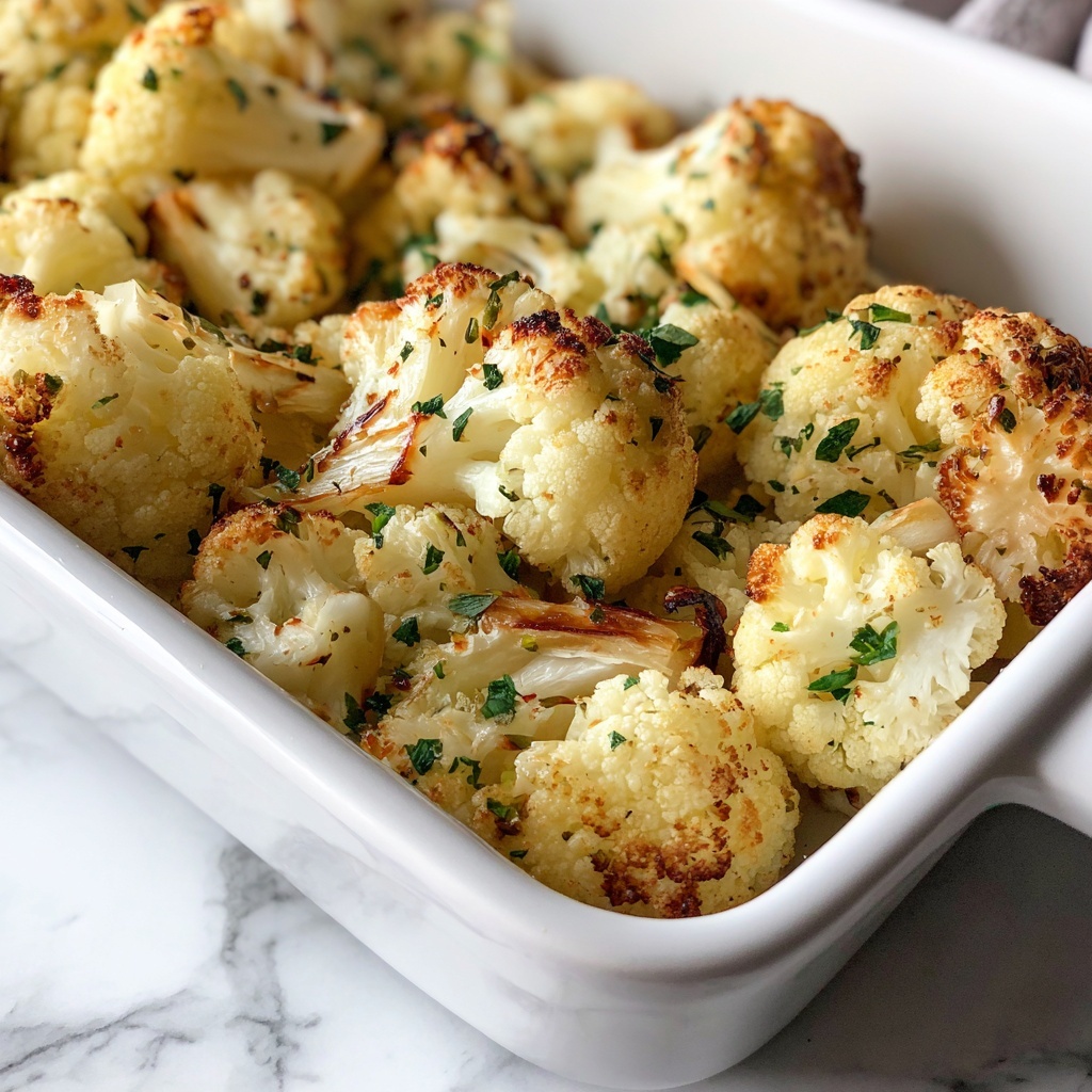 Baked Cauliflower with Parmesan and Paprika Recipe - Recipe Image