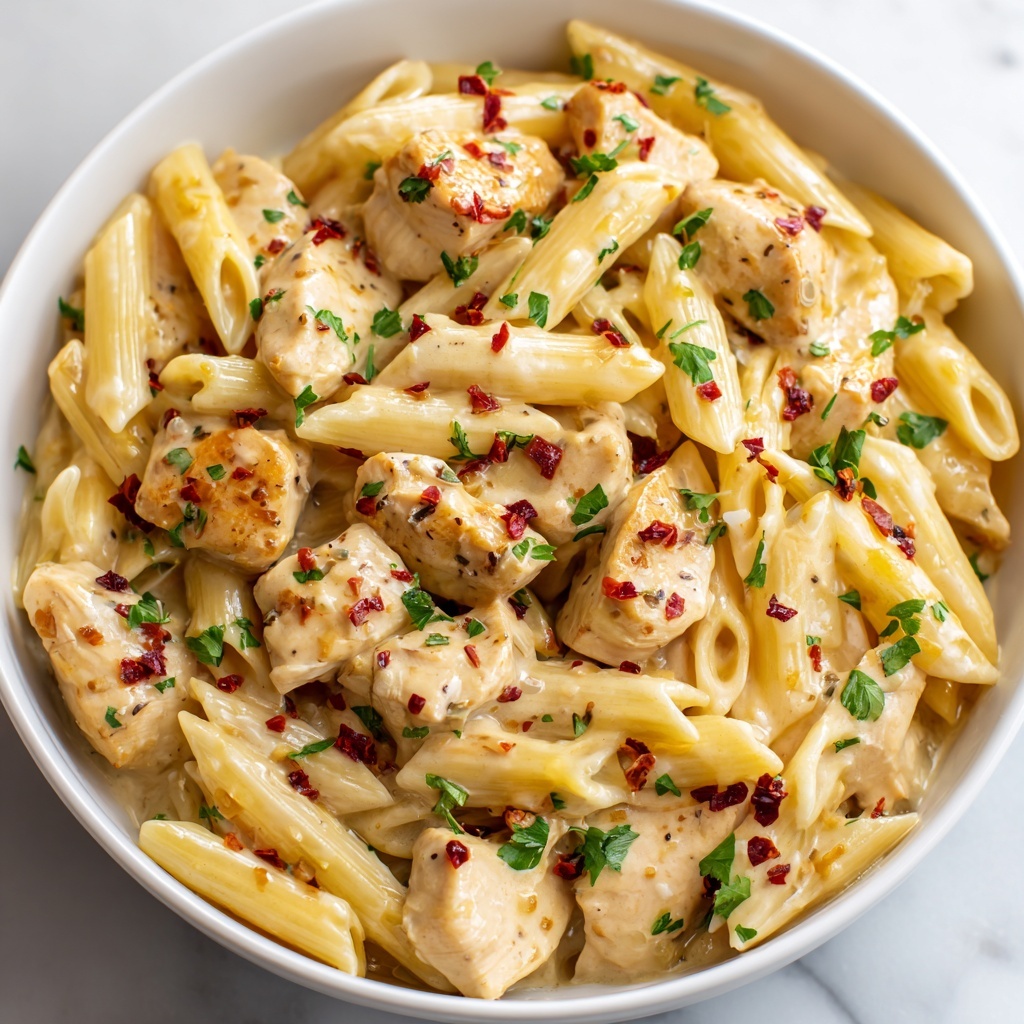 Garlic Parmesan Chicken Pasta Recipe - Recipe Image