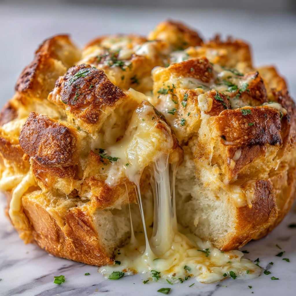Cheesy Pull-Apart Garlic Bread Recipe - Recipe Image