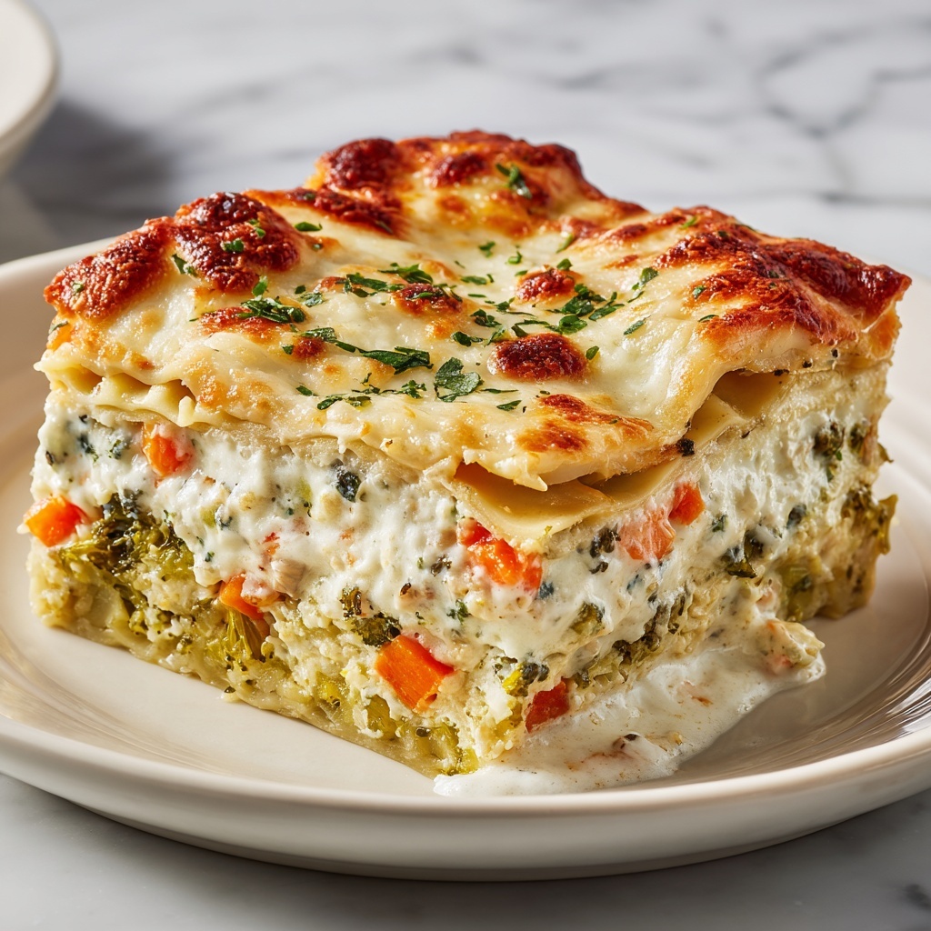 Shrimp Lasagna with White Sauce and Cheese Recipe - Recipe Image
