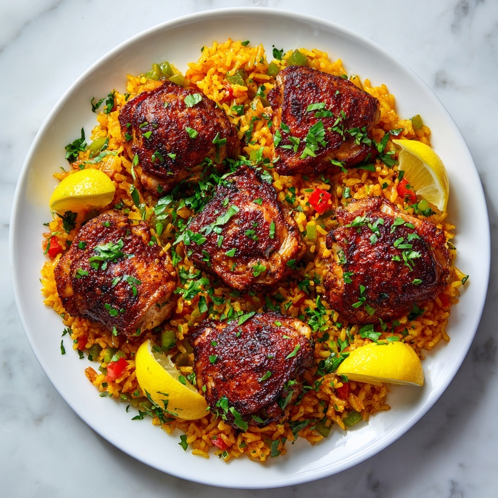 One Pan Spanish Chicken and Rice Recipe - Recipe Image