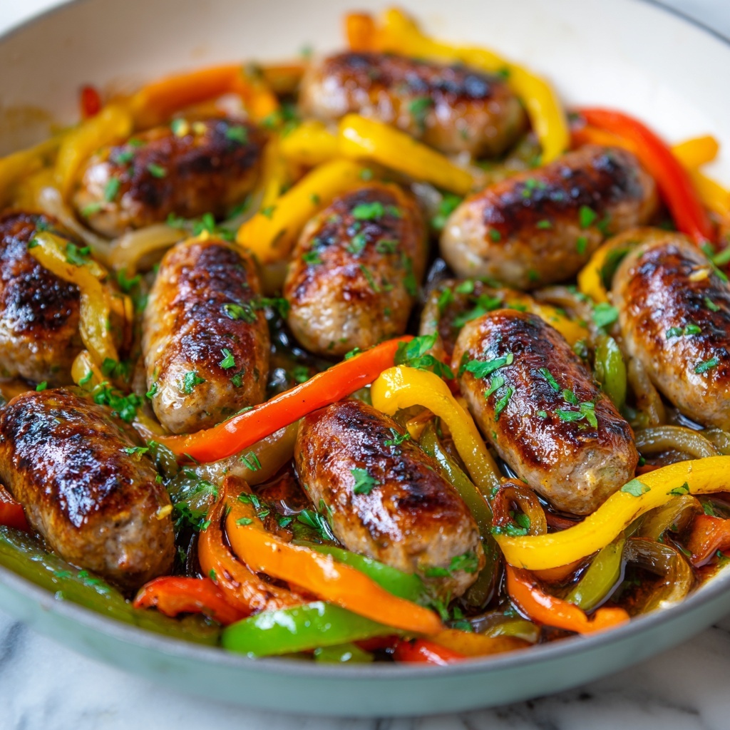 Sausage and Peppers Skillet Recipe - Recipe Image