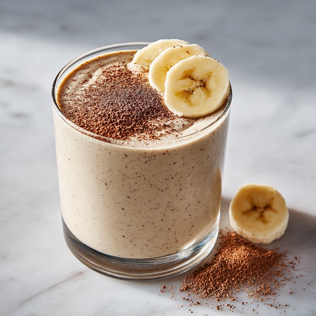 Creamy Vanilla Cinnamon Banana Smoothie Recipe - Recipe Image