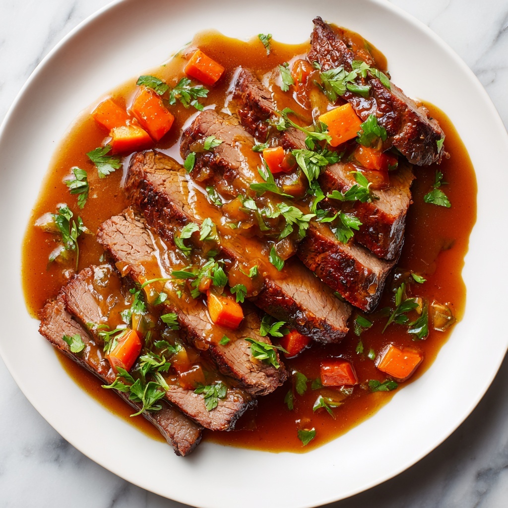 Savory Crock Pot Beef Brisket Recipe - Recipe Image