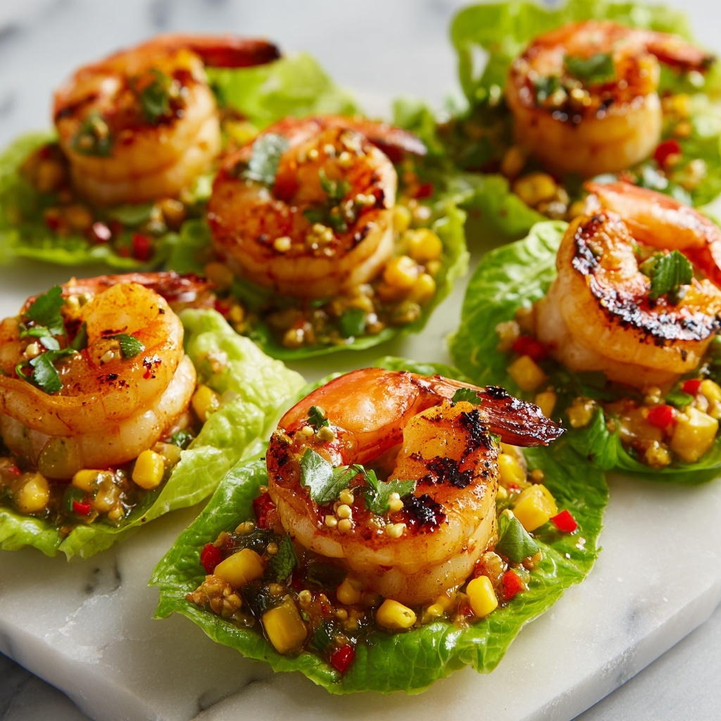 Healthy Taco Shrimp Lettuce Wraps Recipe - Recipe Image