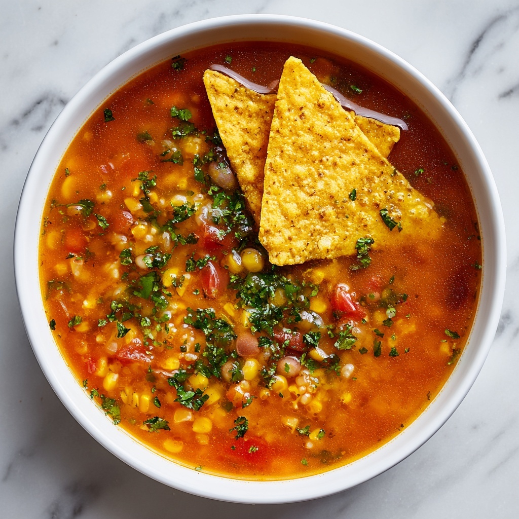 Salsa Verde Tortilla Soup Recipe - Recipe Image