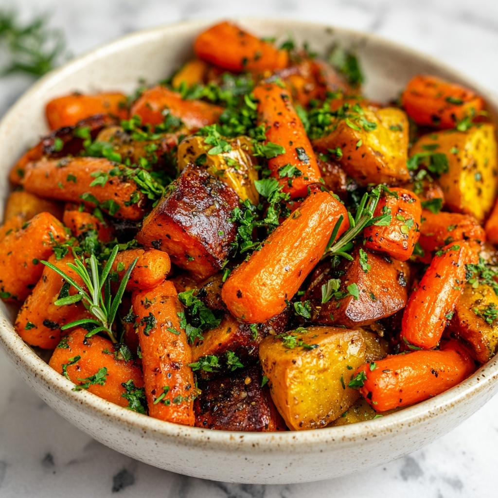 Roasted Sweet Potatoes & Carrots Recipe - Recipe Image