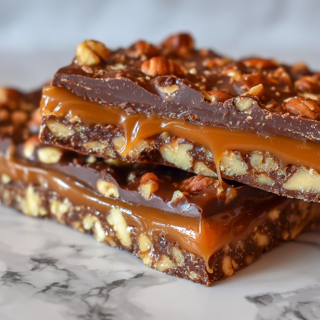 No Bake Crispy Snickers Bars Recipe - Recipe Image