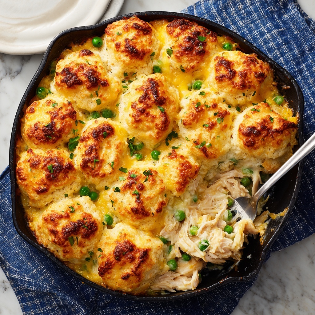 Chicken Cobbler Dinner Casserole Recipe - Recipe Image