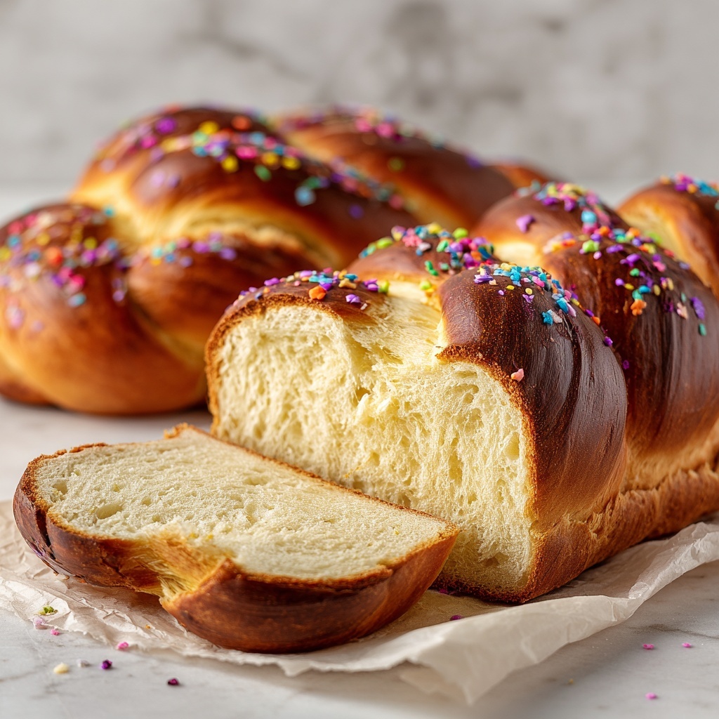 Italian Ricotta Easter Bread Recipe - Recipe Image