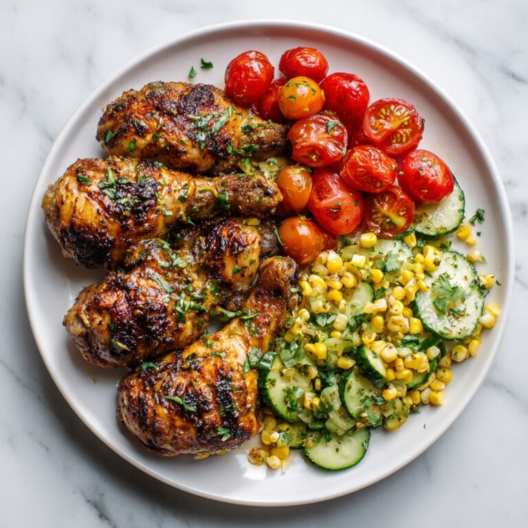 Grilled Chicken Wings with Corn Recipe