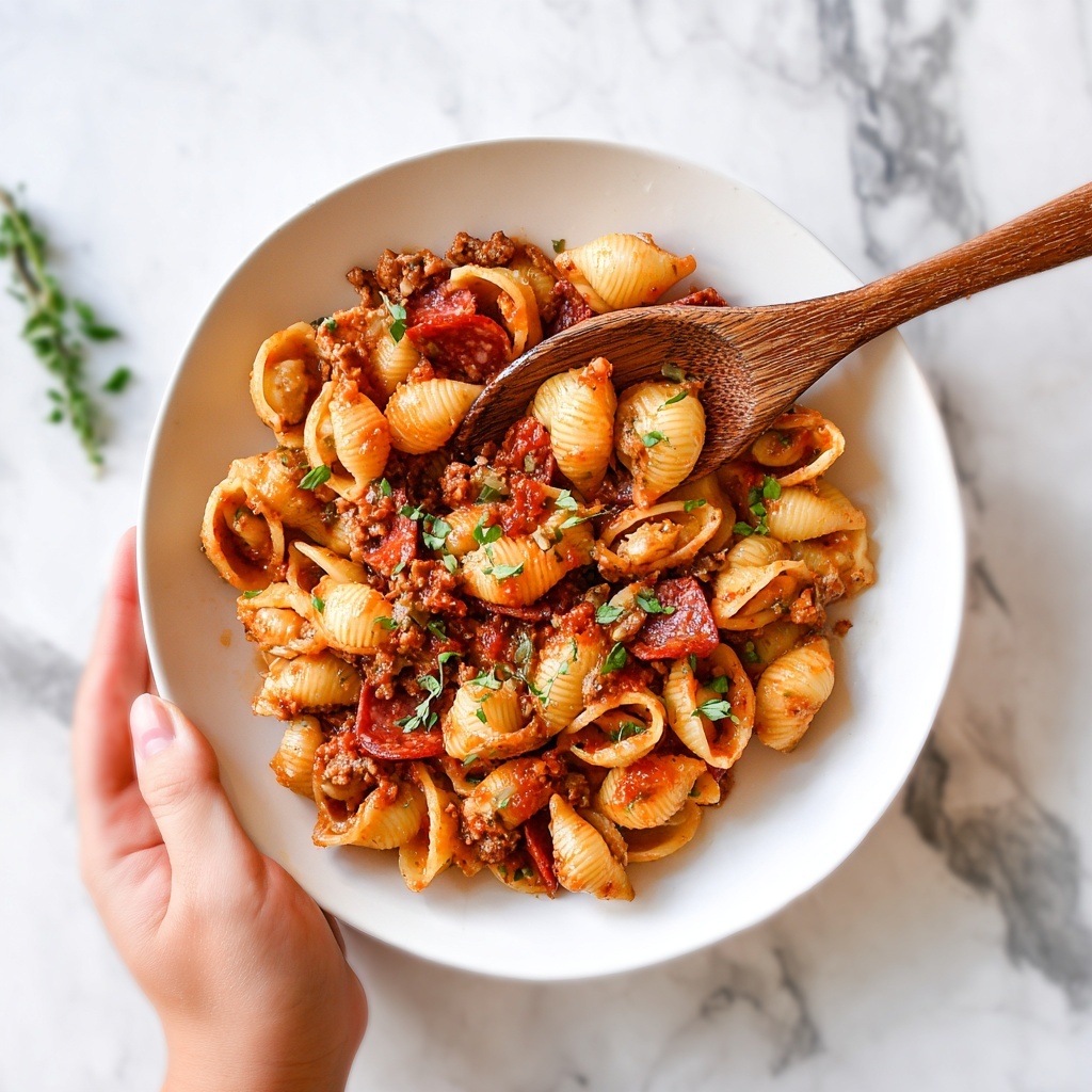 One-Pot Pizza Pasta Recipe - Recipe Image