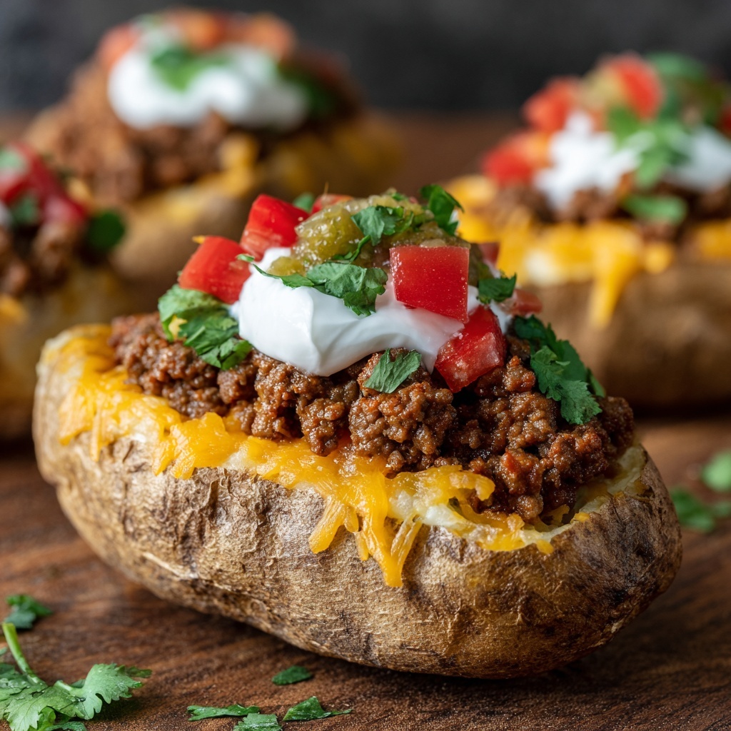 Taco Stuffed Sweet Potatoes Recipe - Recipe Image